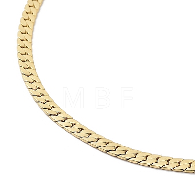 Ion Plating(IP) 304 Stainless Steel Cuban Link Chain Necklace NJEW-K249-01B-G-1