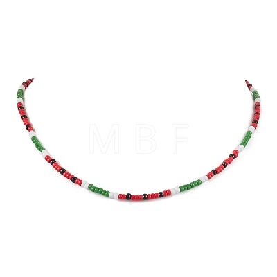 MIYUKI Round Rocailles Beaded  Necklaces NJEW-TA00160-1