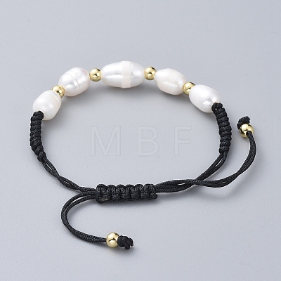 Braided Bead Bracelets BJEW-JB04820-01-1