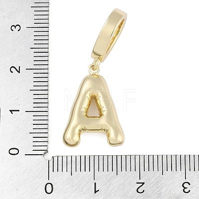 Brass Micro Pave Clear Cubic Zirconia Pendants KK-M289-01A-G-1