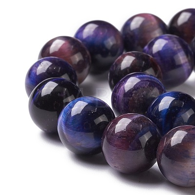 Natural Galaxy Tiger Eye Beads Strands G-P455-01D-1