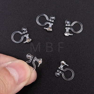 Plastic Clip-on Earring Findings KY-P007-M01-1