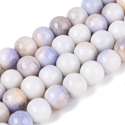 Opaque Ombre Effect Dyed Glass Beads Strands GLAA-Q106-04A-12-1