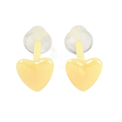 Porcelain Stud Earrings EJEW-H007-01F-1