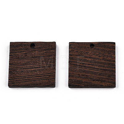 Natural Wenge Wood Pendants WOOD-T023-79-1