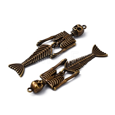Tibetan Style Alloy Big Pendants TIBE-Q067-01AB-NR-1