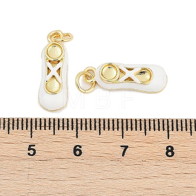 Brass Enamel Pendants KK-G522-50G-01B-1