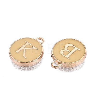 Initial Letter A~Z Alphabet Enamel Charms ENAM-Q437-06-1