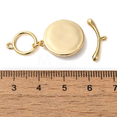 Brass Toggle Clasps with Paua Shell KK-N254-71G-1