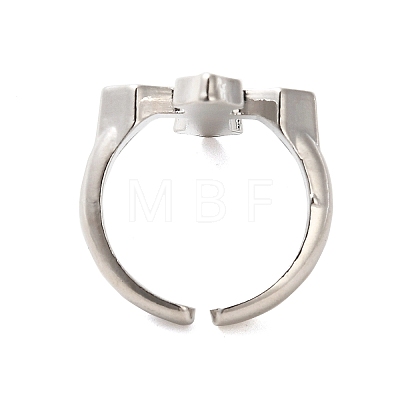 Alloy Open Cuff Rings RJEW-R140-03P-1