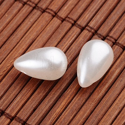 Teardrop Imitation Pearl Acrylic Beads OACR-L004-6048-1