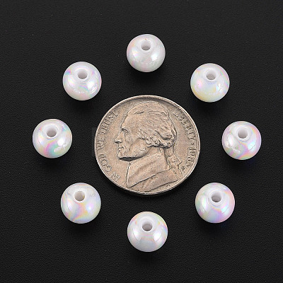 Opaque Acrylic Beads X-MACR-S370-D8mm-01-1