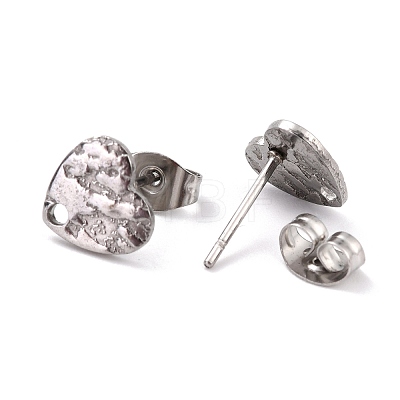 Non-Tarnish 304 Stainless Steel Stud Earring Findings STAS-I183-05A-P-1