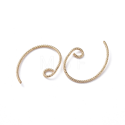 Brass Earring Findings ZIRC-G160-08G-1