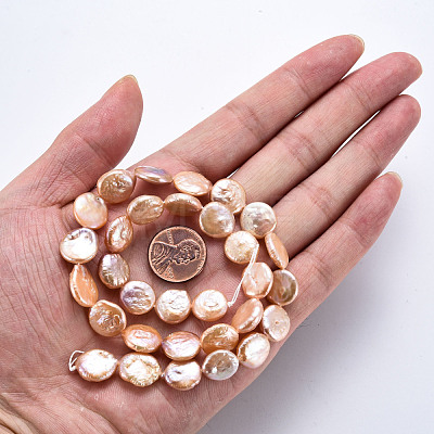 Natural Keshi Pearl Beads Strands PEAR-S018-02E-1