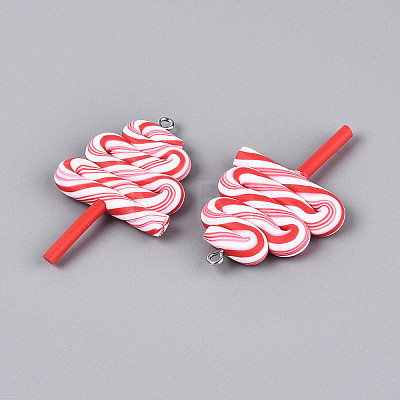 Handmade Polymer Clay Pendants CLAY-N013-32A-01-1