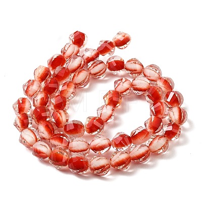 Two Tone Resin Beads Strands GLAA-T035-02D-1