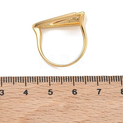 304 Stainless Steel Cuff Open Rings for Women RJEW-F207-03G-G-1