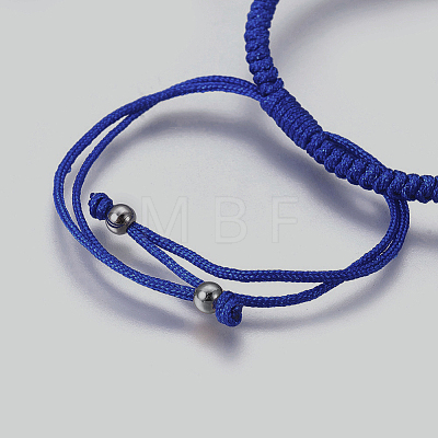 Nylon Cord Braided Bead Bracelets Making BJEW-F360-FP23-1