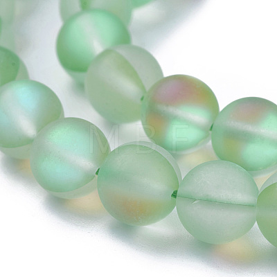 Synthetic Moonstone Beads Strands G-F142-8mm-15-1