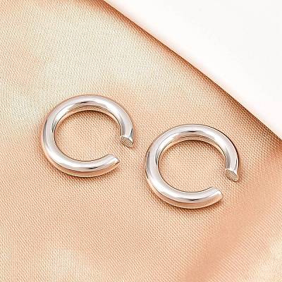 316 Surgical Stainless Cuff Earrings EJEW-C160-04P-1