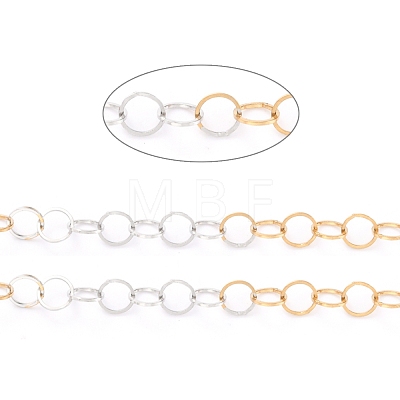 Two Tone 304 Stainless Steel Rolo Chains CHS-B001-03-A-1