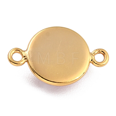 Golden Plated Brass Enamel Links Connectors KK-P197-01A-G06-1