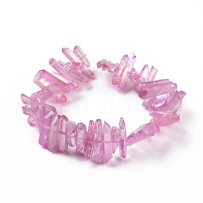 Natural Quartz Crystal Points Beads Strands G-K181-B12-1