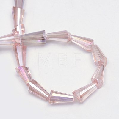 AB-Color Plated Transparent Glass Bead Strands X-GLAA-R170-4x8-04B-1