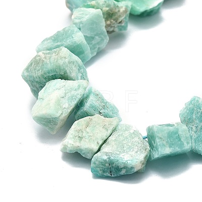 Raw Rough Natural Amazonite Beads Strands G-E576-29-1