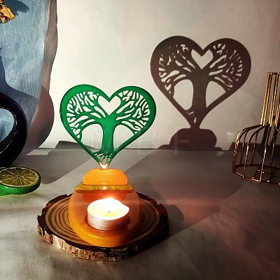 Heart Candle Holder DIY Silicone Molds SIL-F007-12B-1