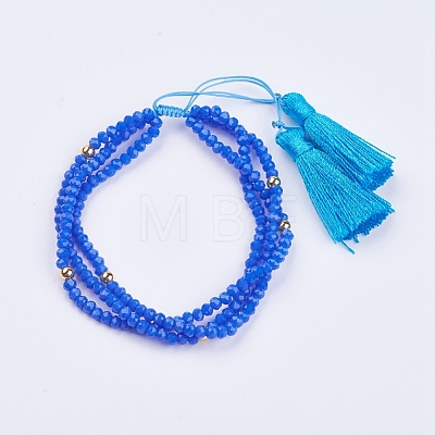 Glass Multi-strand Bracelets BJEW-I237-01-1