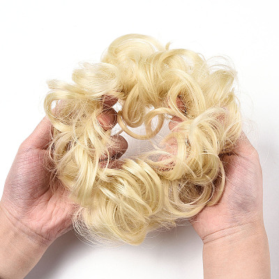 Synthetic Hair Bun Extensions OHAR-G006-A09-1