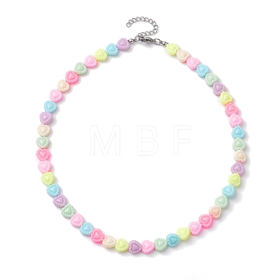 Acrylic Beaded Kids Necklaces NJEW-JN04708-02-1