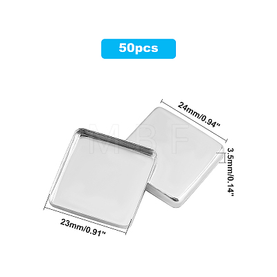   Empty Square Aluminum Palette Pans MRMJ-PH0001-43-1