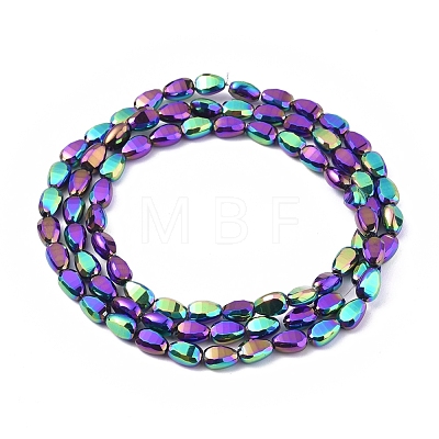 Electroplate Glass Beads Strands EGLA-G036-A-FP01-1