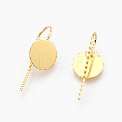 Brass Earring Hooks X-KK-A093-G-NF-1