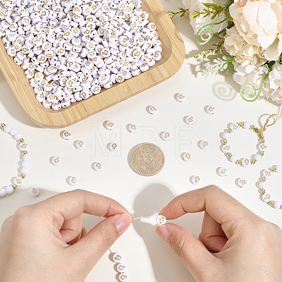 800Pcs Opaque Acylic Beads MACR-PA0001-79-1