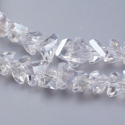 Electroplate Glass Beads Strands EGLA-J145-6mm-AB01-1