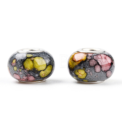 Opaque Resin European Beads RPDL-T003-09J-1