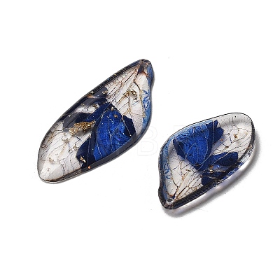 4Pcs Transparent Epoxy Resin Butterfly Wings Pendants RESI-C057-03A-1