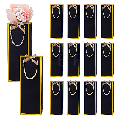14Pcs Paper Wine Gift Packing Tote Bags ABAG-PH0001-95A-1