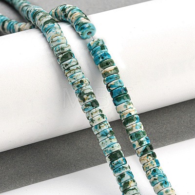 Baking Paint Synthetic Turquoise Beads Strands G-H060-02B-07-1