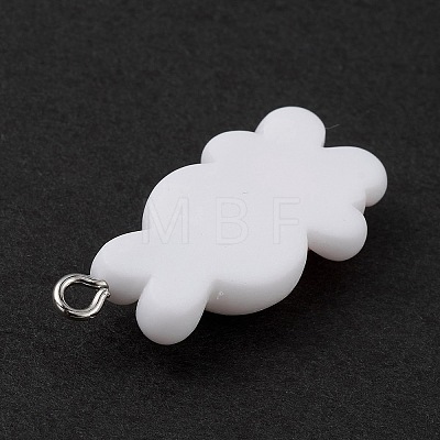 Opaque Resin Pendants RESI-D064-02P-07-1