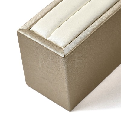 2Pcs 2 Styles Imitation Leather Jewelry Ring Display Stands ODIS-K005-07-1