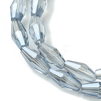 Transparent Electroplate Glass Beads X1-GLAA-K064-05A-PL03-1