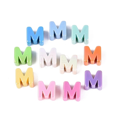 UV Plating Opaque Acrylic European Beads SACR-Z007-01M-1
