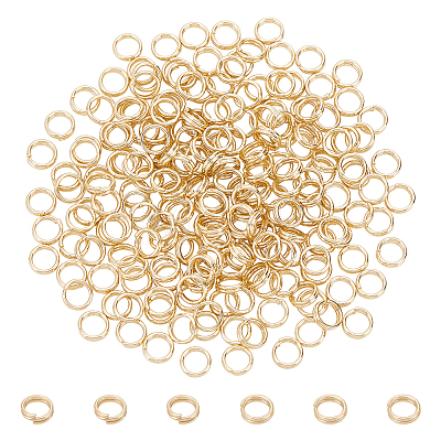 200Pcs Rack Plating Brass Split Rings KK-BC0013-85A-1