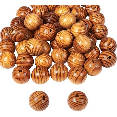 Round Wood Beads WOOD-PH0008-55B-1
