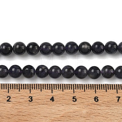 Natural Iolite Beads Strands G-E576-05C-1
